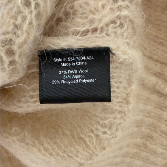 Jenni Kayne Beige Cable Knit Cardigan - Picture 3 of 5